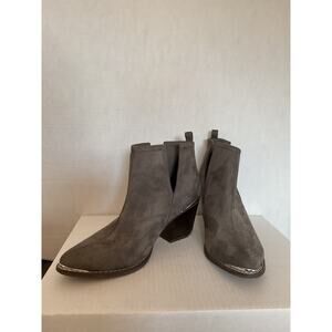 Journey - Isla  - 003756 - Vegan Suede Ankle  Boots - Gray - 9M